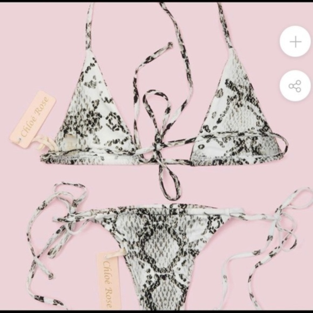 REVOLVE Chloe Rose snakeskin bikini